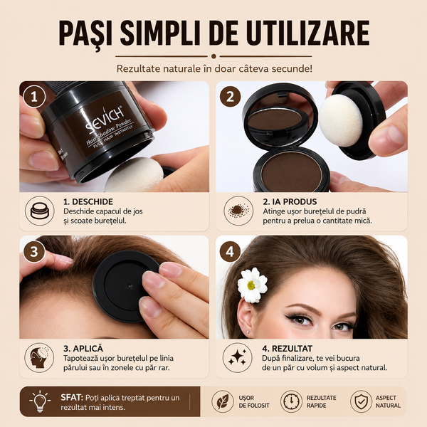 Pudră Magică pentru Păr